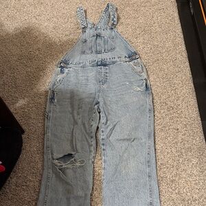 Old Navy Light Blue Denim Overalls
